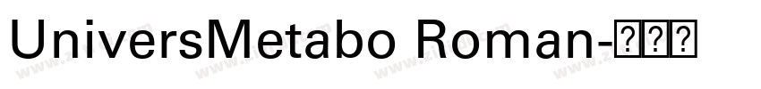 UniversMetabo Roman字体转换